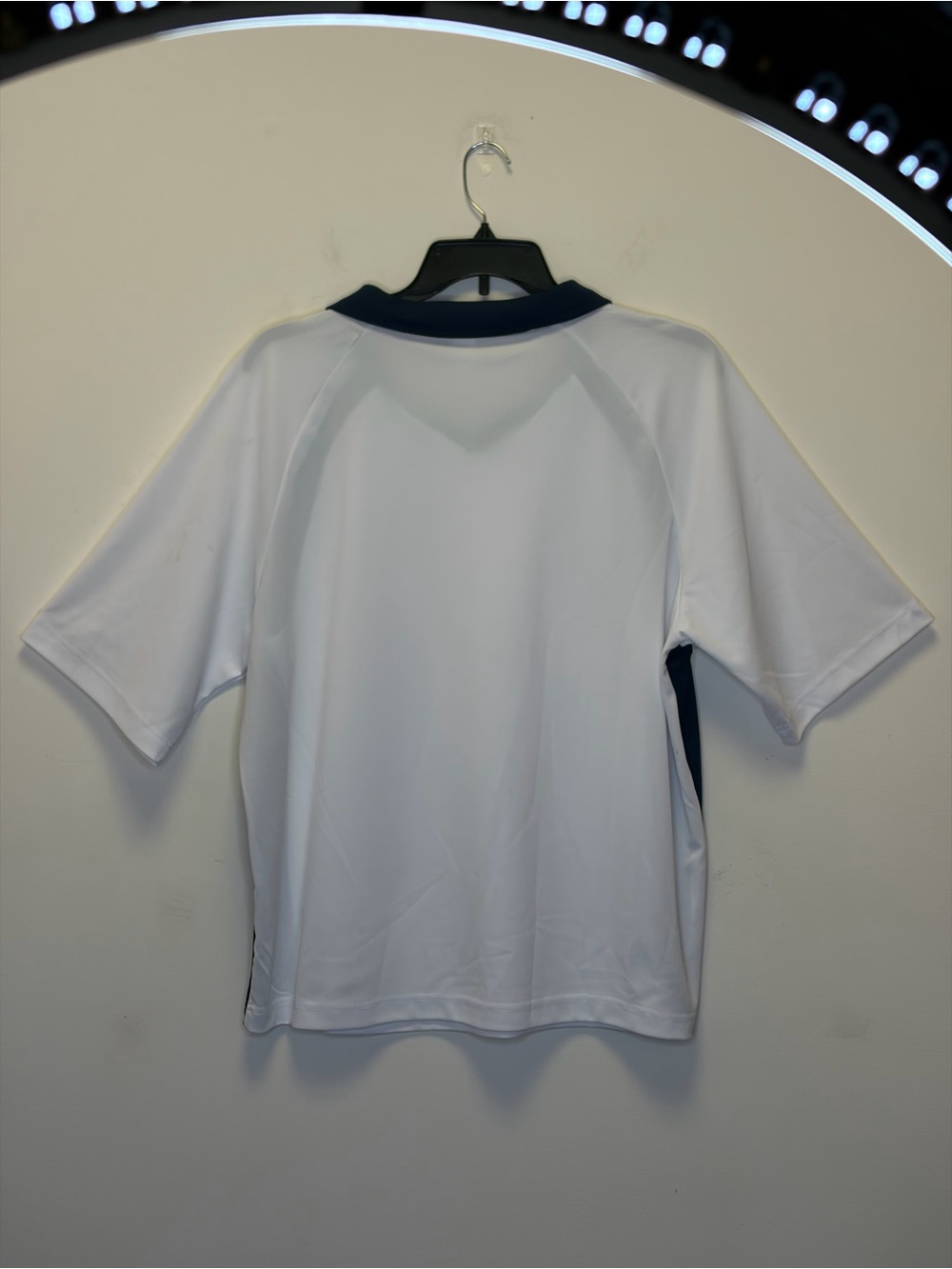 Xersion Men’s White Short Sleeve Athletic Shirt with Black Panels - Picture 9 of 9